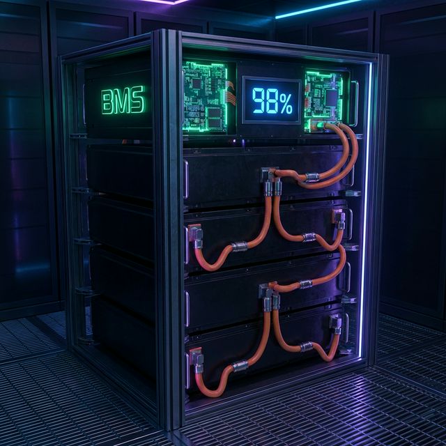 Rack de Batteries Lithium et BMS